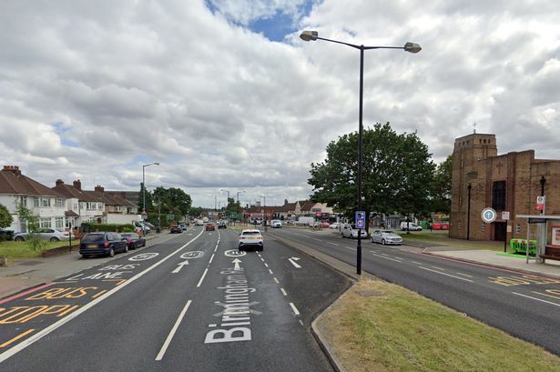 Google Maps street view of a section of Birmingham Road in Great Barr 