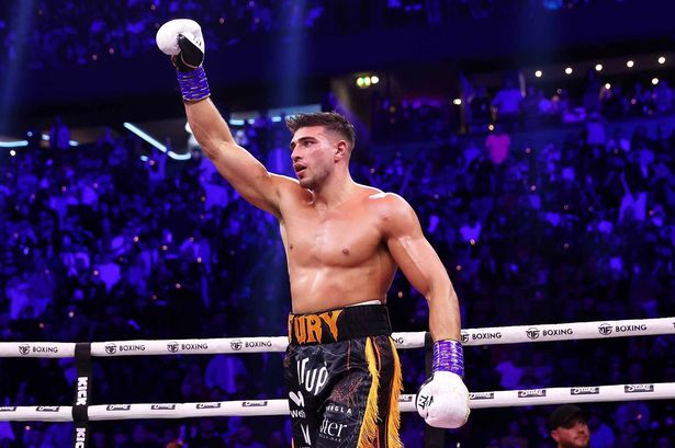 Tommy Fury in the boxing ring