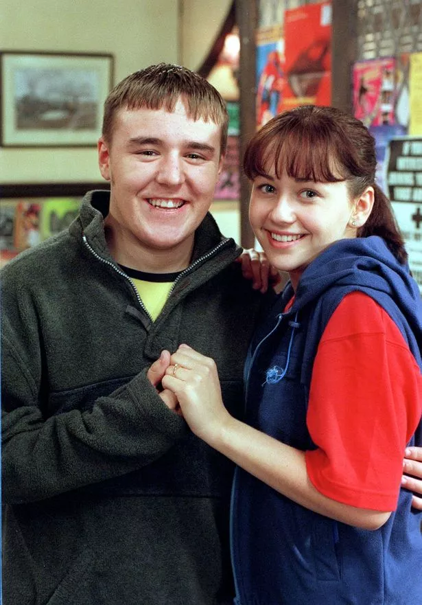 Coronation Street Maria in her early days on the show alongside Tyrone