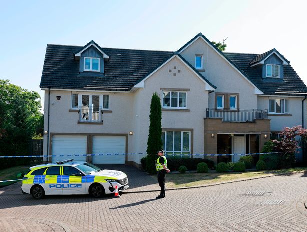 Police at Pitcairn Grove, Edinburgh on May 23, 2025