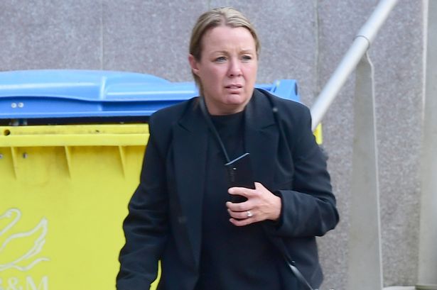 Catherine Bellis outside Liverpool Crown Court