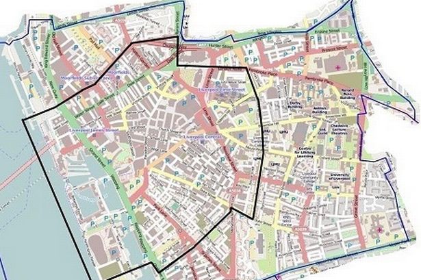 Map shows where the crime prevention orders have been introduced by Merseyside Police