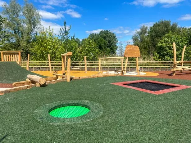 It will include a number of exciting features, including inground trampolines
