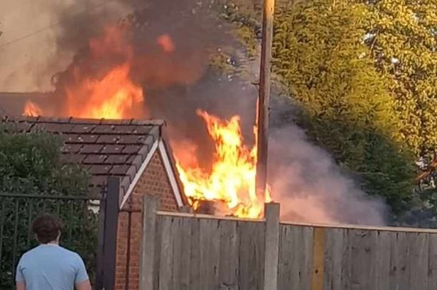 A fire broke out in Dukinfield