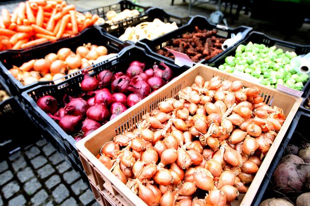 a generic shot of a fruit and veg stall