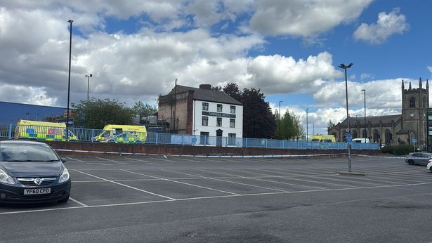 Ambulances at the scene off Whitworth Road