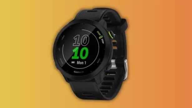 The Garmin Forerunner 55 has a heart rate tracker.