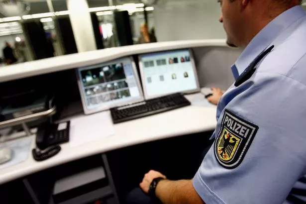 police officer at border control post