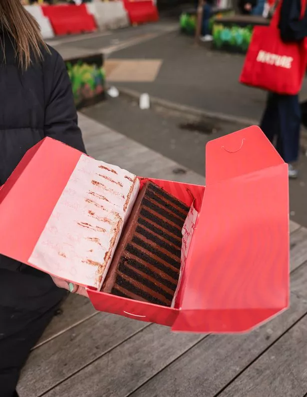 Get Baked's Bertha chocolate cake features a whopping 24 layers and costs £20 a slice