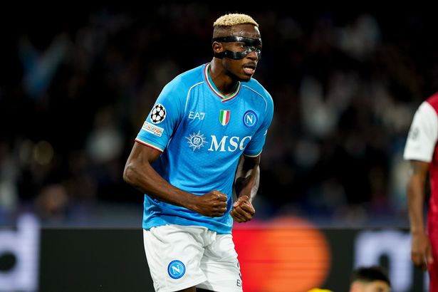 Victor Osimhen in action for Napoli in 2023.