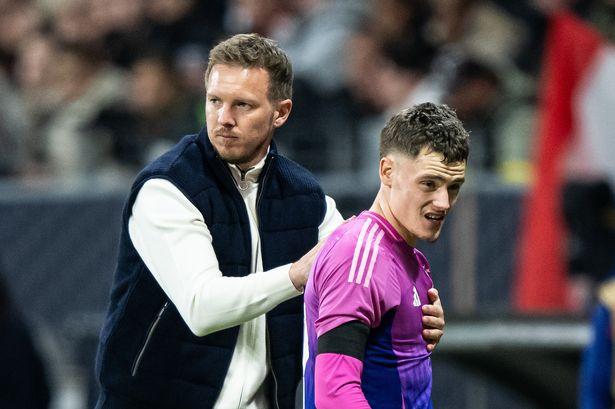 Head coach Julian Nagelsmann of Germany substitutes Florian Wirtz