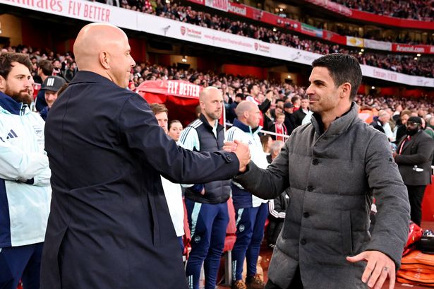 Arne Slot and Mikel Arteta.