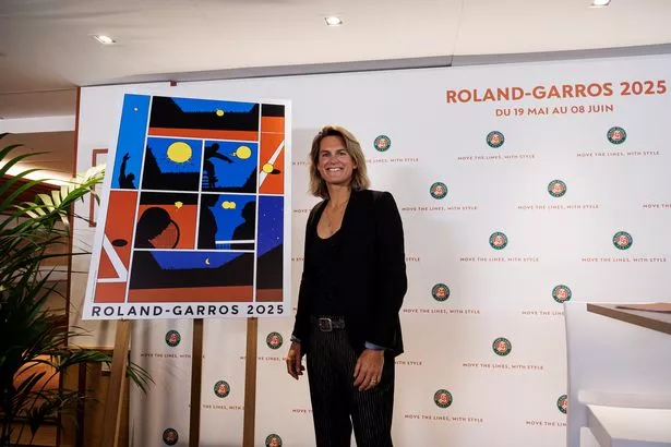 Tournament Director Amélie Mauresmo during the 2025 French Open Press Conference at Roland Garros on April 17, 2025 in Paris, France. (Photo by Antonio Borga/Eurasia Sport Images/Getty Images)