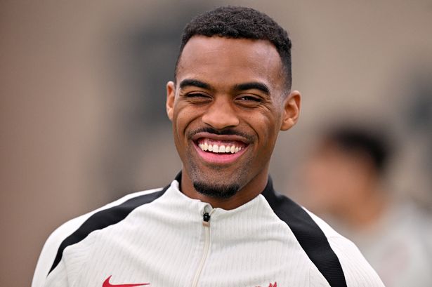 Ryan Gravenberch of Liverpool during a training session