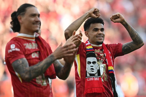 Liverpool forwards Darwin Nunez and Luis Diaz