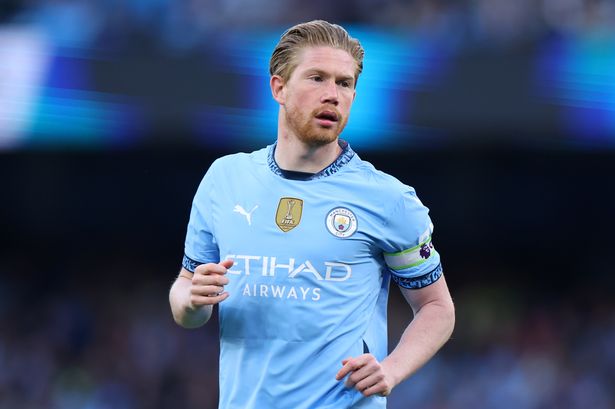 Kevin De Bruyne during a Manchester City game