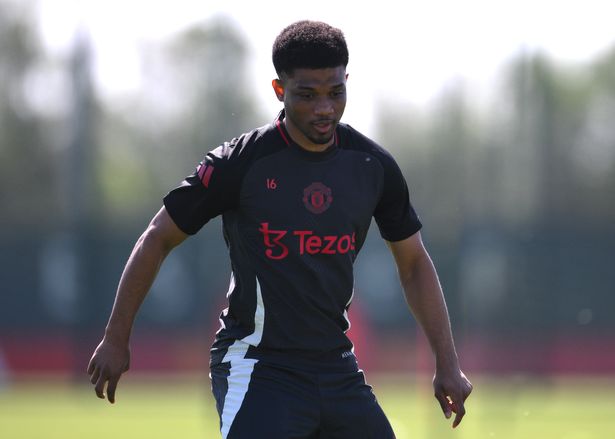 Amad trains at Carrington.