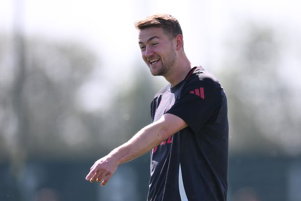 Matthijs de Ligt trains at Carrington.