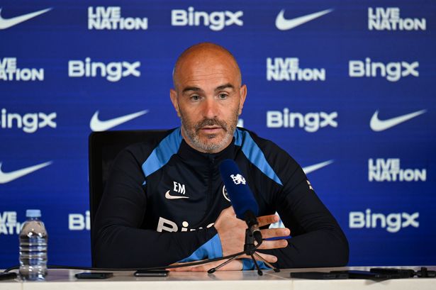 Enzo Maresca speaks to the media at his pre-match press conference.