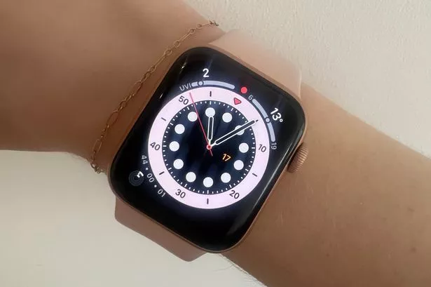 Apple Watch on wrist