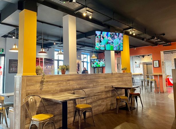 Inside the Imperial Sports Ground bar