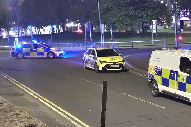 A cordon is in place at the junction of Islington and St Anne's Street