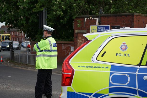 Officers at the scene of the serious collision