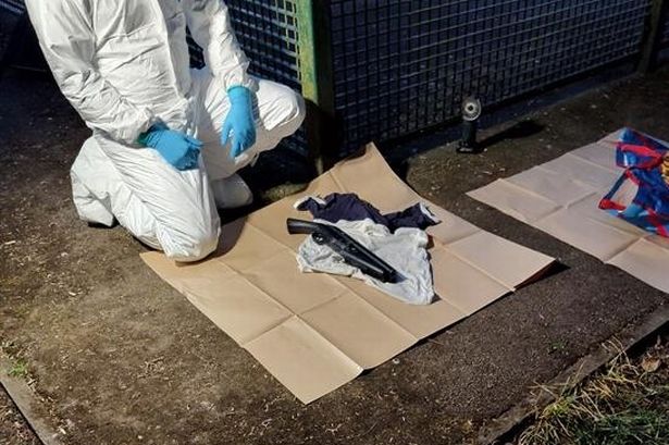 Forensics examined the item and deemed it to be an imitation firearm