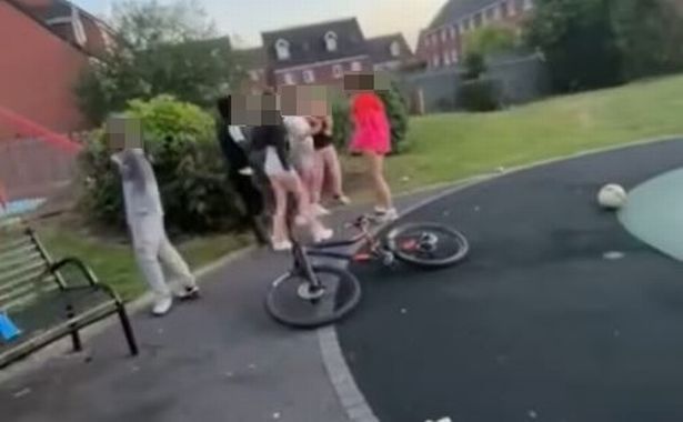 The incident was filmed on mobile phones