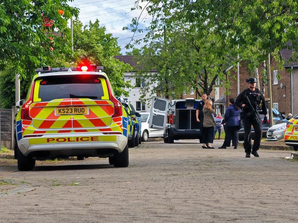 Emergency services raced to the scene in Denton