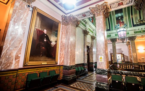 A portrait of William Laird in Birkenhead Town Hall