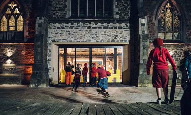 Nyth is now home to Frân Wen theatre company who say, 'We've transformed an empty historic church into a vibrant space for young people, artists, and communities to connect and create'