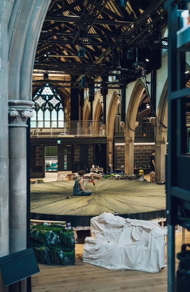 inside church converted into performance space