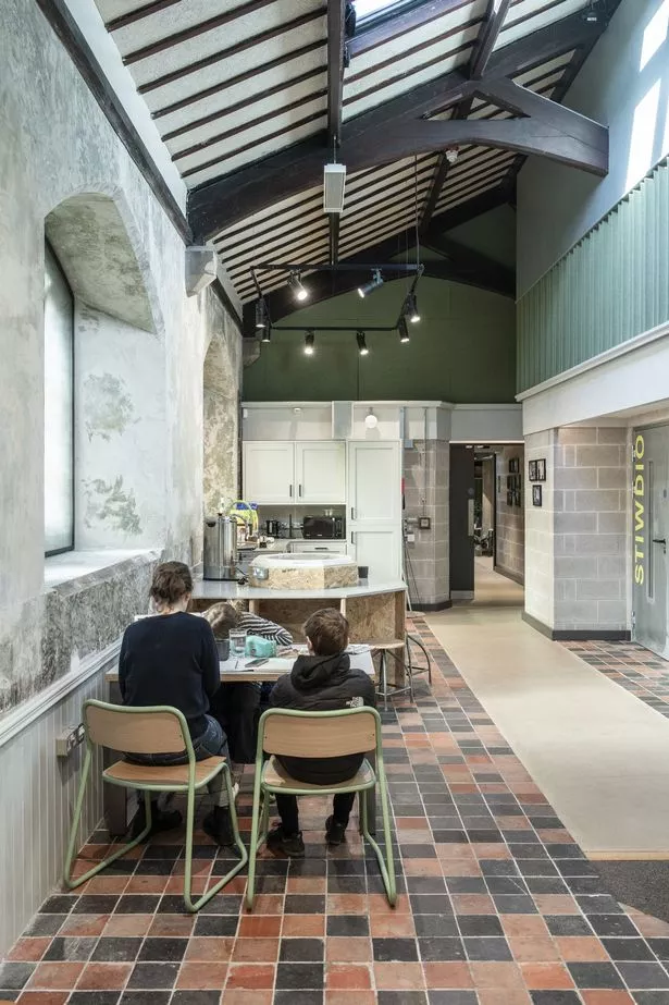 cafe inside a church