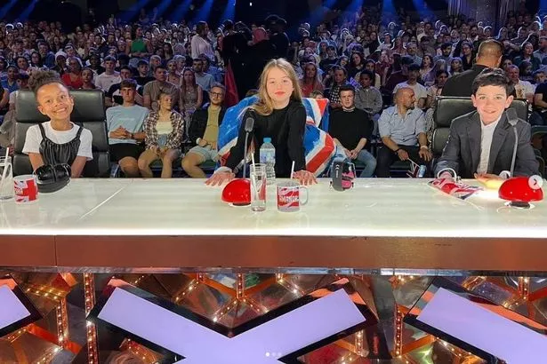 The kids all sat on the BGT judging panel