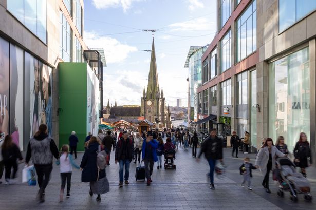 Shoppers in Birmingham city centre