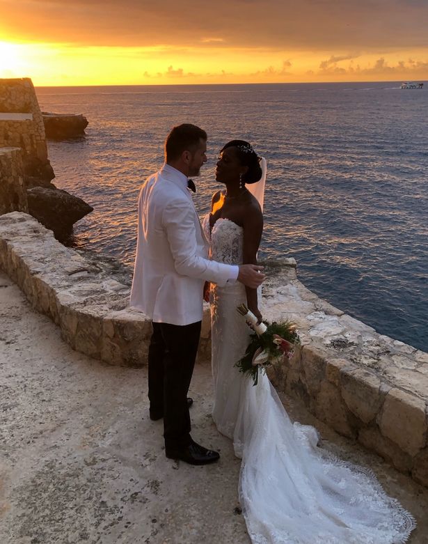 Fred and Fruitcake on their wedding day