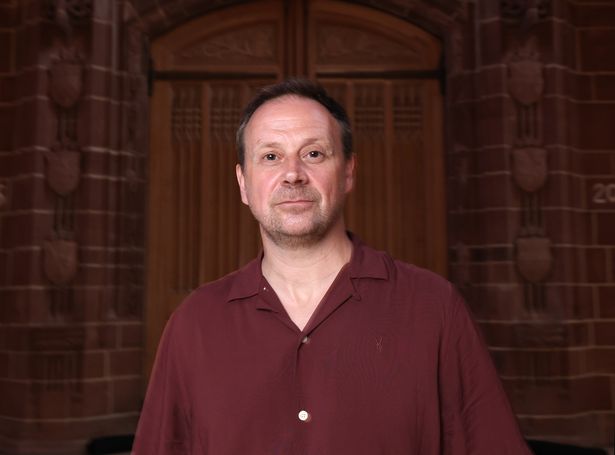 Saul Murphy, grandson of Master Stone Carver Tom Murphy who worked on many sections of Liverpool Cathedral