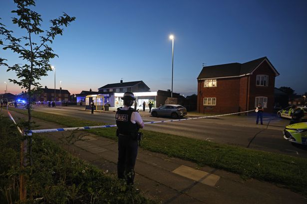 Merseyside Police scene on Whitefield Drive, Kirkby