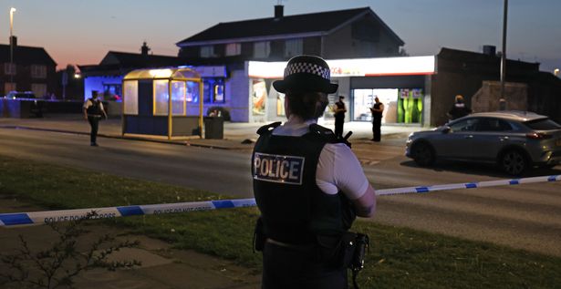 Merseyside Police scene on Whitefield Drive, Kirkby