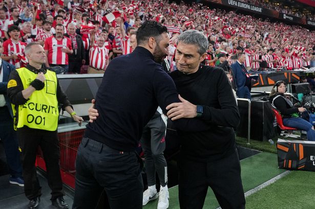 Ruben Amorim, head coach of Manchester United and Ernesto Valverde, head coach of Athletic Bilbao
