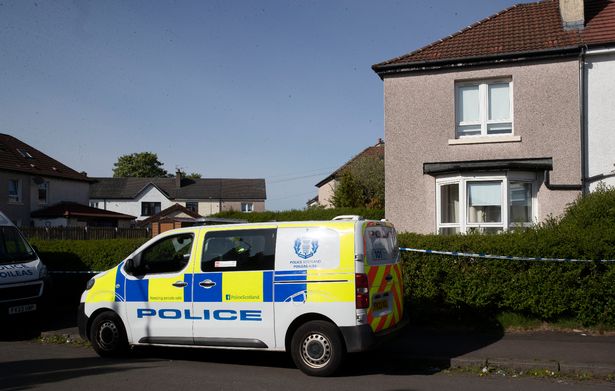 Officers at the scene on Tuesday afternoon