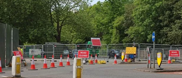 Preparations for the BBC Radio 1 Big Weekender in Sefton Park, Liverpool.