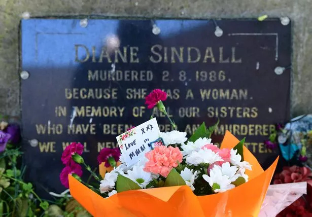 Fresh floral tributes left at the Diane Sindall memorial