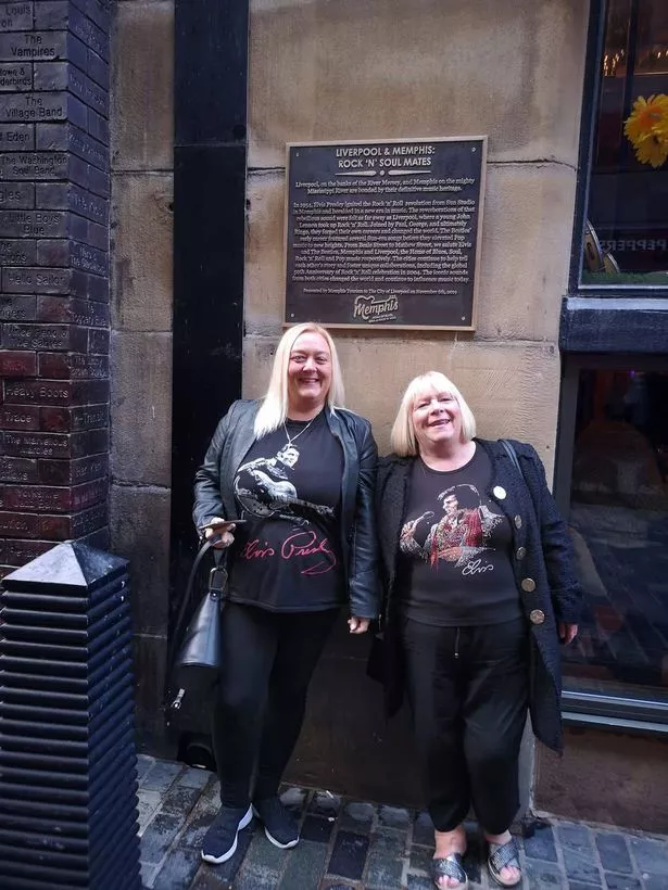 Neil Lancaster, originally from Wavertree, leads an Elvis fan club in Liverpool. Pictured, members Lesley and Ronnie