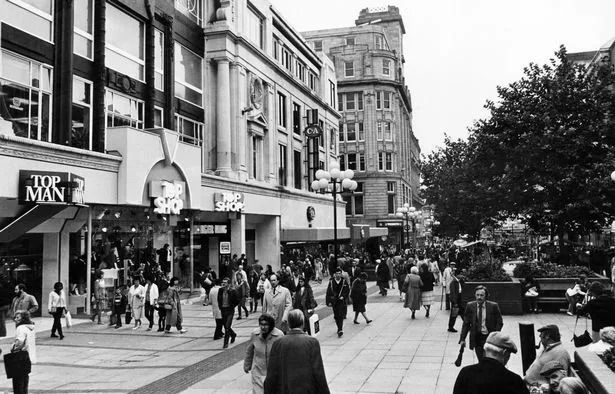 Church Street, one of Liverpool's shopping areas. Church Street, October 3, 1984
