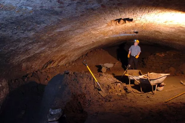 Dave Bridson, Williamson Tunnels Heritage Centre manager inside one of the tunnels