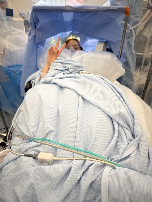 Sophie Reid before going through Crainotomy.