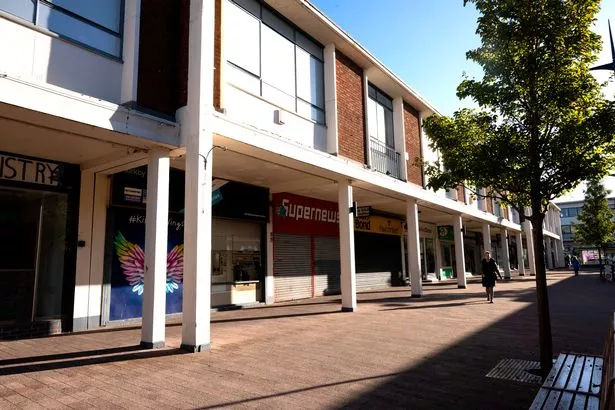 A general view of Kirkby town centre