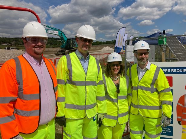 (L-R) Coun Damien Greenhalgh, Jon Pearce, Coun Eleanor Wills and Jonathan Reynolds